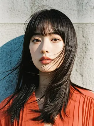セミロング ウルフカット 811 大阪梅田 ウルフのヘアスタイル