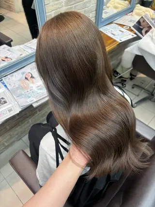 ロング カラー 🎀オリーブベージュ /minami🎀のヘアスタイル