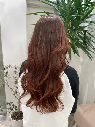 ロング カラー ハイトーン/韓国ヘア senaのヘアスタイル