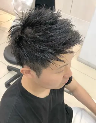 ショート メンズ 韓国風メンズ/毛流れ ヘアなら須田龍世のヘアスタイル