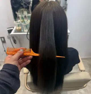 ロング カラー Ence 銀座所属・植木 まりなのヘアスタイル