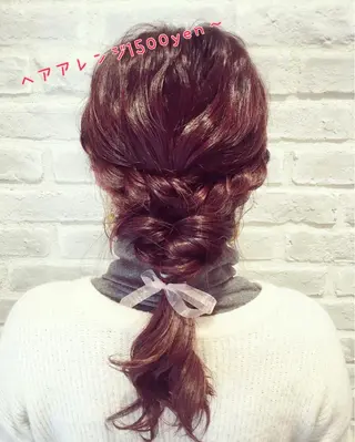 ミディアム カラー パーマ ヘアアレンジ la fith所属・rico_by ヘアとアイブロウのヘアスタイル