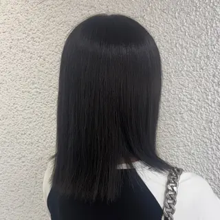 セミロング カラー 髪質改善/縮毛矯正 💜COCORO💜のヘアスタイル