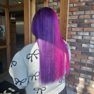 カラー きただ あみのヘアスタイル