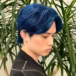 ミディアム メンズ マエダルイ🌐 レイヤースタイルのヘアスタイル