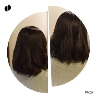 ミディアム カラー ✨縮毛矯正✨髪質改善 ナカシマ ユミのヘアスタイル