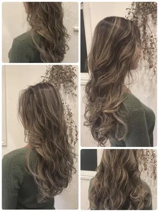 ロング カラー パーマ ヘアアレンジ メンズ キッズ ネイル マツエク・マツパ 美容室 ソンリエのヘアスタイル