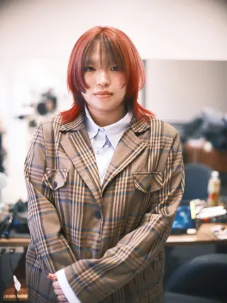 ミディアム カラー ヘアアレンジ 個性爆弾💣 ダブルカラー/ゆかのヘアスタイル