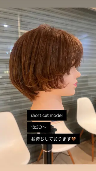 ショート リリカ🐈‍⬛ブリー チカラー/上永谷のヘアスタイル