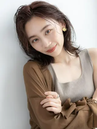 セミロング POCKET大宮所属・韓国カット/新保 辰明/大宮美容室のヘアスタイル