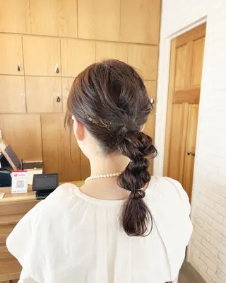セミロング かお 🐰のヘアスタイル