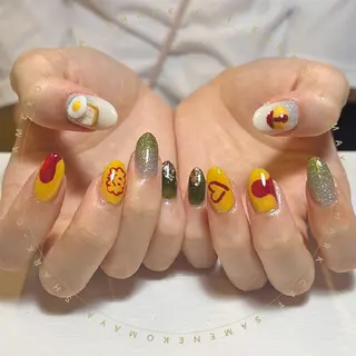 ネイル サメ猫 マーヤのネイルデザイン