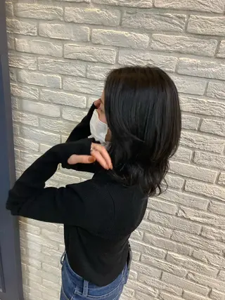 ミディアム mahae 大久保のヘアスタイル