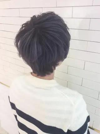 ショート カラー レイヤーカット× 髪質改善たもりのヘアスタイル