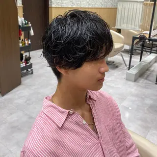 ショート パーマ メンズ UNIX所属・村上翼/ハンサム ショート/パーマのヘアスタイル