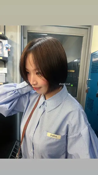 ショート 無料カット/ハイ トーンカラー/きらのヘアスタイル