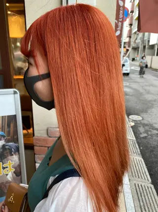 ロング カラー パーマ ヘアアレンジ メンズ キッズ ネイル マツエク・マツパ emu所属・🌈髪質改善・美髪矯 正・平野瀬乃🌈のヘアスタイル