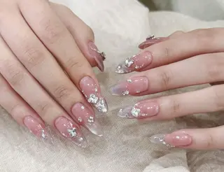 ネイル By moonネイル 🌷ワンホン/韓国風のネイルデザイン