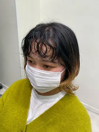 パーマ 暖色カラー /ヘアアレンジ/花鈴のヘアスタイル