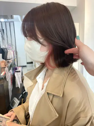 ミディアム カラー 美容学生必見❣️お得 クーポン有り💓池辺のヘアスタイル