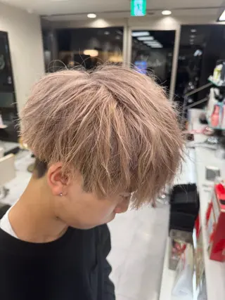 ショート カラー ヘアアレンジ メンズ 目黒 碧人のヘアスタイル