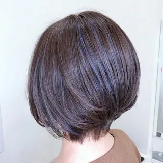 ショート 太白区白髪ぼかし/ ボブカット/千葉達人のヘアスタイル