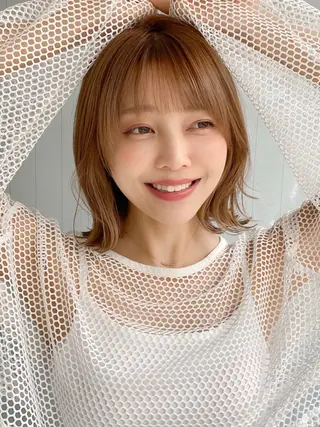 ミディアム レイヤー×髪質改善✨ 渋谷/佐藤侑哉のヘアスタイル