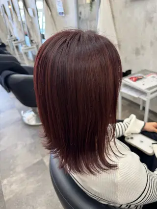 ミディアム カラー r i n k aのヘアスタイル