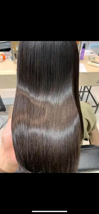 ロング メンズ縮毛矯正 ニュアンスパーマのヘアスタイル