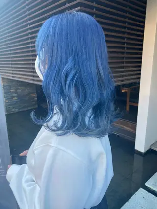 セミロング カラー 中井 一葉のヘアスタイル