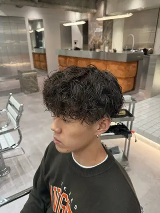 パーマ メンズ ブリーチ/パーマ特化 片平和寿のヘアスタイル
