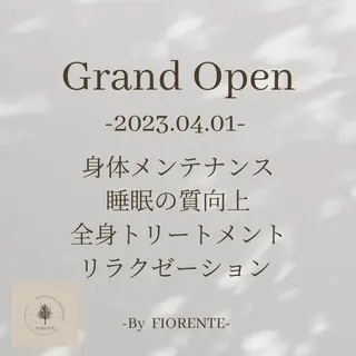 FIORENTE所属・FIORENTE リンパドレナージュのその他イメージ