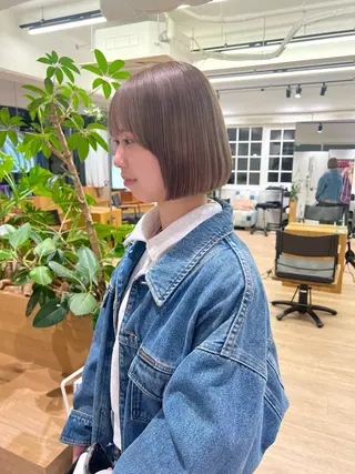 ミディアム カラー 田中 愛梨のヘアスタイル