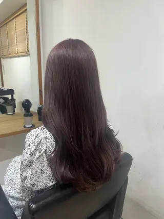 ロング カラー ✨🎨ブリーチなし 透明感カラー✨美友のヘアスタイル