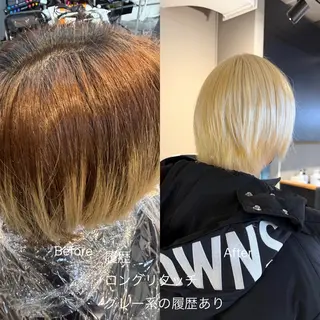 ミディアム カラー daiki 原宿のヘアスタイル