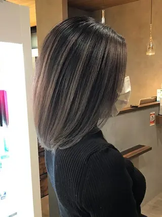 ミディアム カラー RIENS♡xrea 山本優舞のヘアスタイル