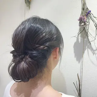 セミロング ヘアアレンジ Dears 香芝店所属・関 優希のヘアスタイル