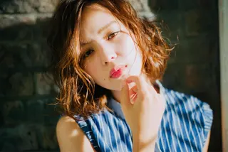 ミディアム パーマ 【デザイナー】田中 美生のヘアスタイル