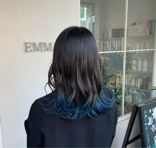 セミロング たなか もえなのヘアスタイル