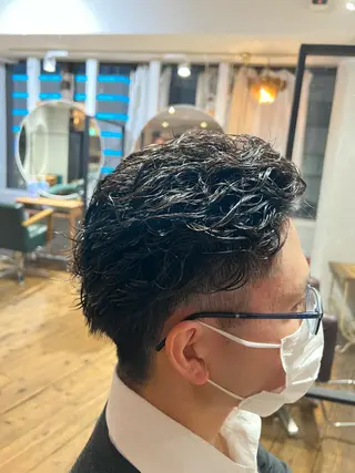 パーマ メンズ 髪質改善/縮毛矯正/ 超高濃度水素ケアのヘアスタイル