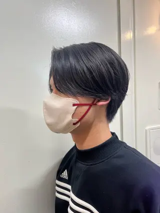 ミディアム パーマ メンズ 韓国風メンズ/毛流れ ヘアなら須田龍世のヘアスタイル