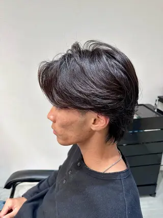 ミディアム パーマ メンズ ボブ、ショート 無料/はやとのヘアスタイル