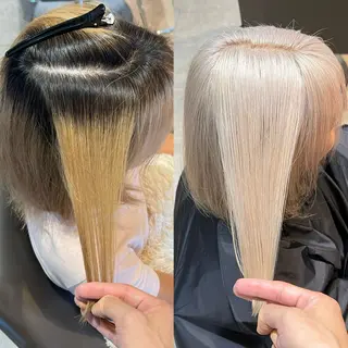 ミディアム カラー 北花田美容師🍃村尾 光太/むらのヘアスタイル