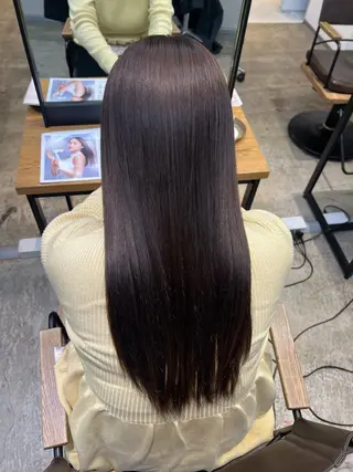 ロング カラー ヘアアレンジ ハイトーンカラー /梅田/みほのヘアスタイル