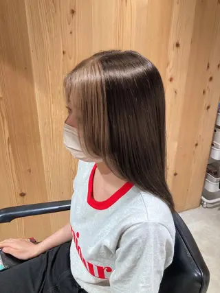 セミロング カラー GO TODAY  SHAIRE  SALON   渋谷モディ所属・スキバサミを使わない カット🌼唯🌼のヘアスタイル