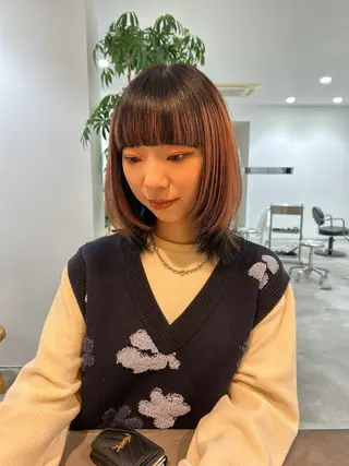 ミディアム Tommy所属・平田 知優のヘアスタイル
