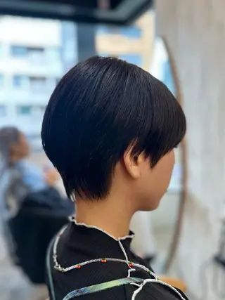 ショート カラー 髪質改善✨縮毛矯正 ショートボブ/ともきのヘアスタイル