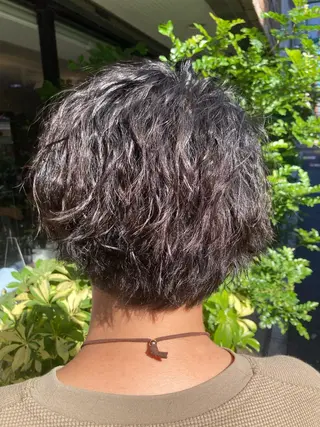 ショート パーマ メンズ 勝俣 政季のヘアスタイル