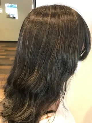 ロング カラー ひろせ かなのヘアスタイル