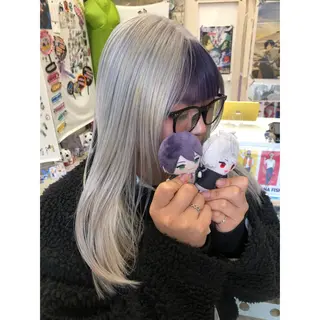 ミディアム カラー 推しカラー✨ オタク美容師ユウカのヘアスタイル